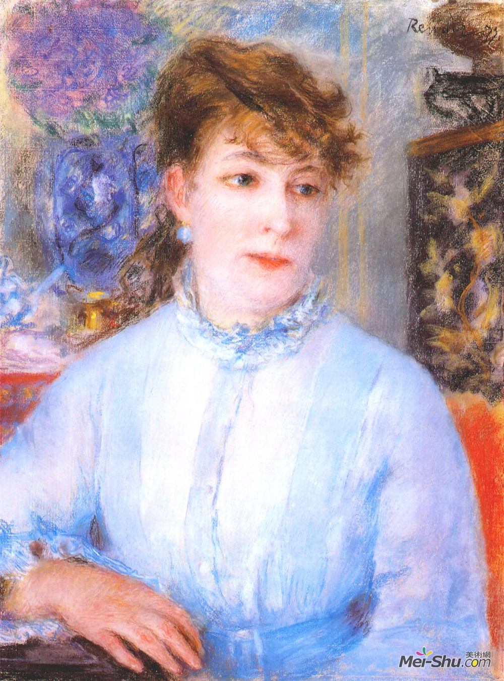 皮耶尔·奥古斯特·雷诺阿(Pierre-Auguste Renoir)高清作品《女性肖像》