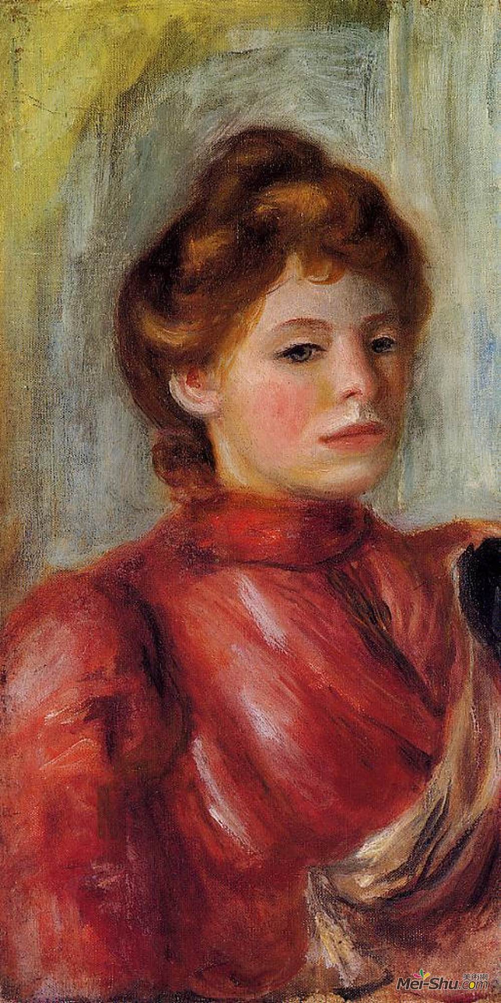 皮耶尔·奥古斯特·雷诺阿(Pierre-Auguste Renoir)高清作品《女性肖像》