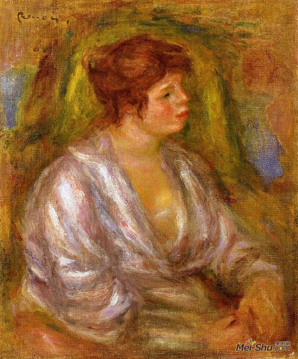 皮耶尔·奥古斯特·雷诺阿(Pierre-Auguste Renoir)高清作品《女性肖像》