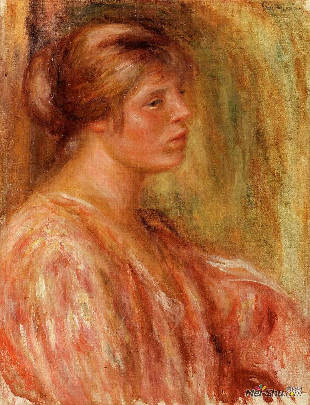 皮耶尔·奥古斯特·雷诺阿(Pierre-Auguste Renoir)高清作品《女性肖像》