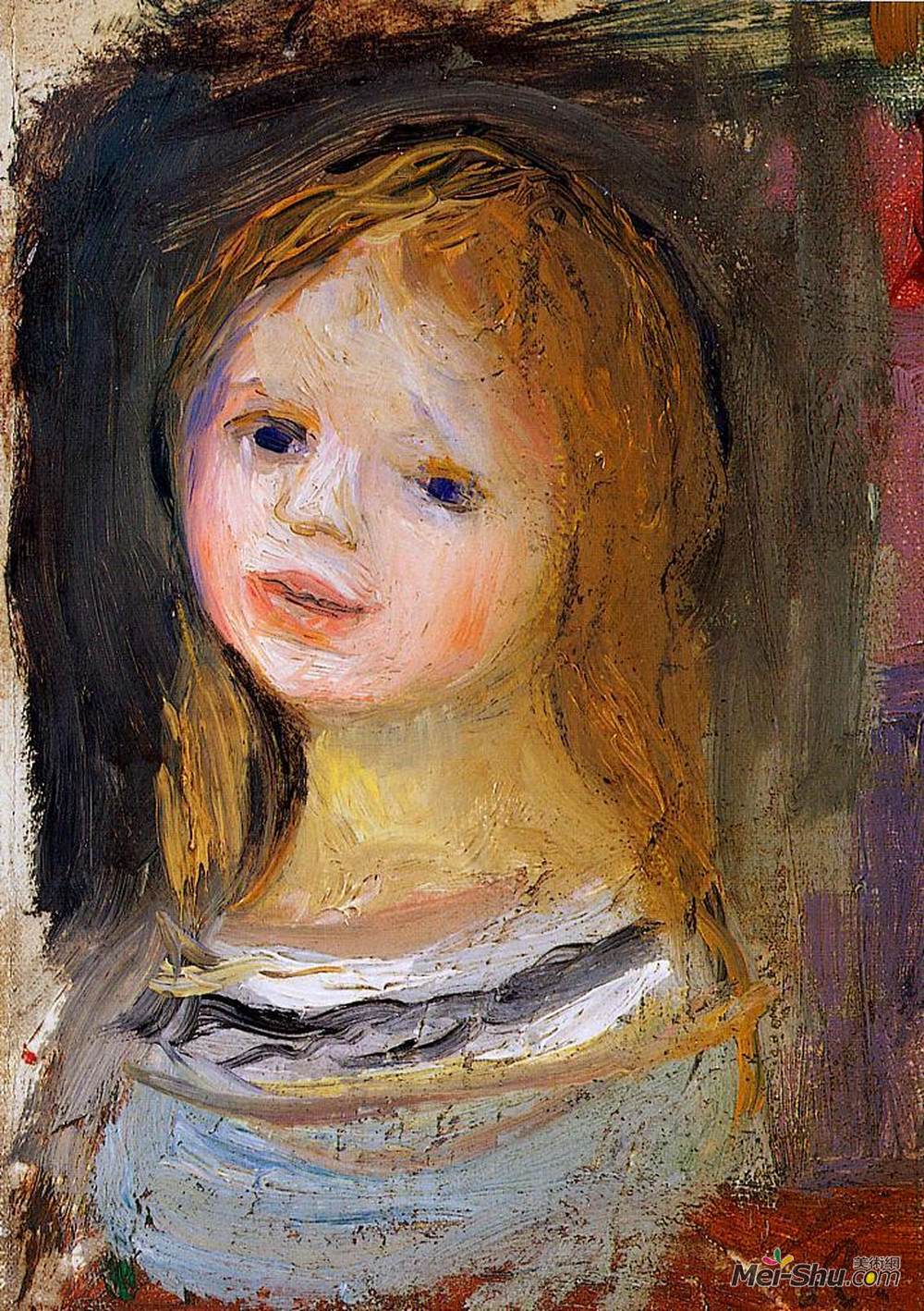 皮耶尔·奥古斯特·雷诺阿(Pierre-Auguste Renoir)高清作品《女性肖像》