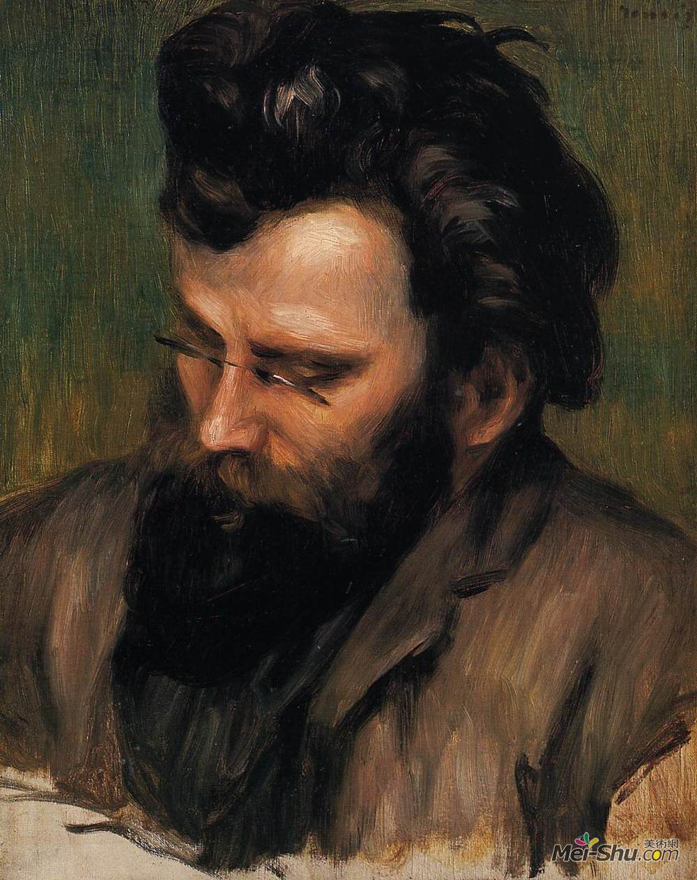 皮耶尔·奥古斯特·雷诺阿(Pierre-Auguste Renoir)高清作品《Portrait of Charles Terrasse》