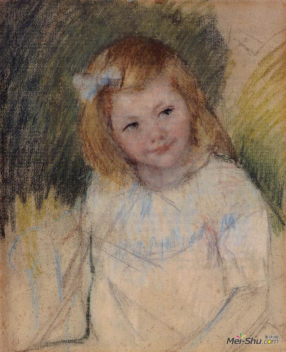 皮耶尔·奥古斯特·雷诺阿(Pierre-Auguste Renoir)高清作品《萨拉向右看》