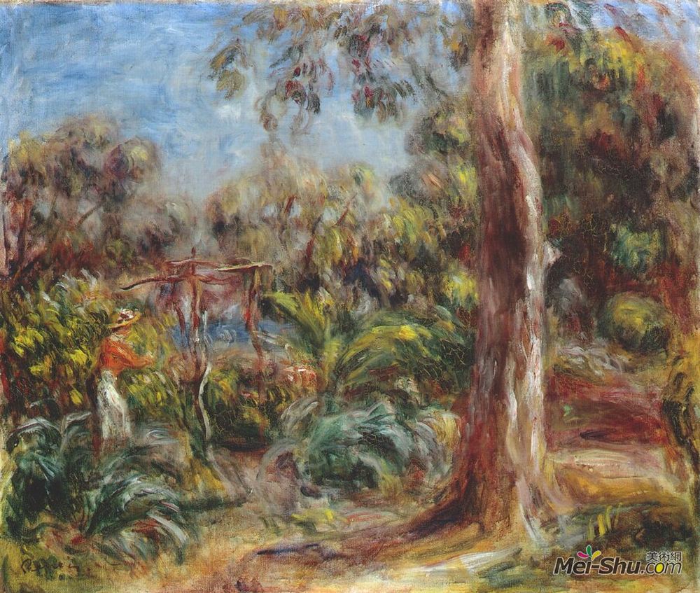 皮耶尔·奥古斯特·雷诺阿(Pierre-Auguste Renoir)高清作品《大树》