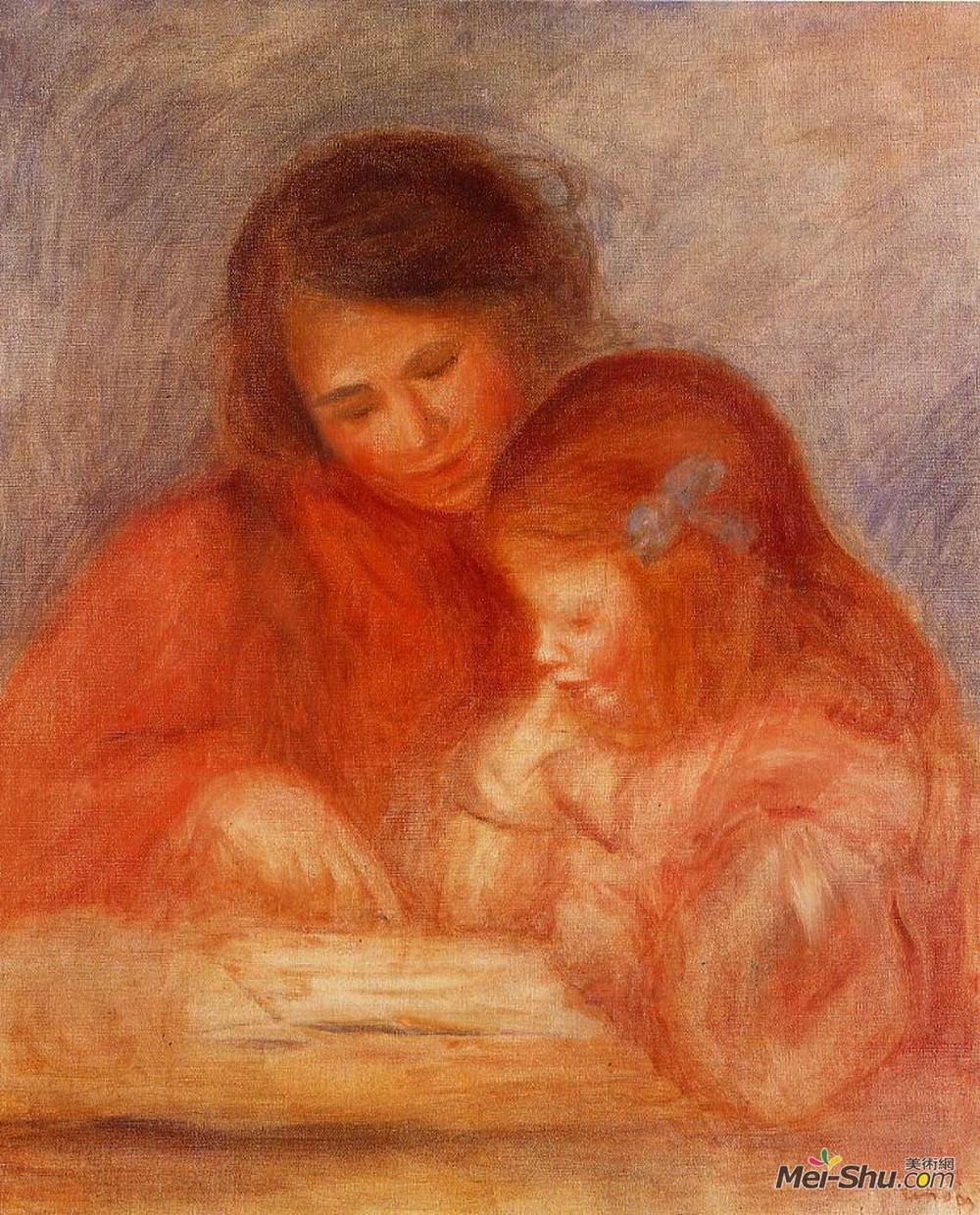 皮耶尔·奥古斯特·雷诺阿(Pierre-Auguste Renoir)高清作品《教训》