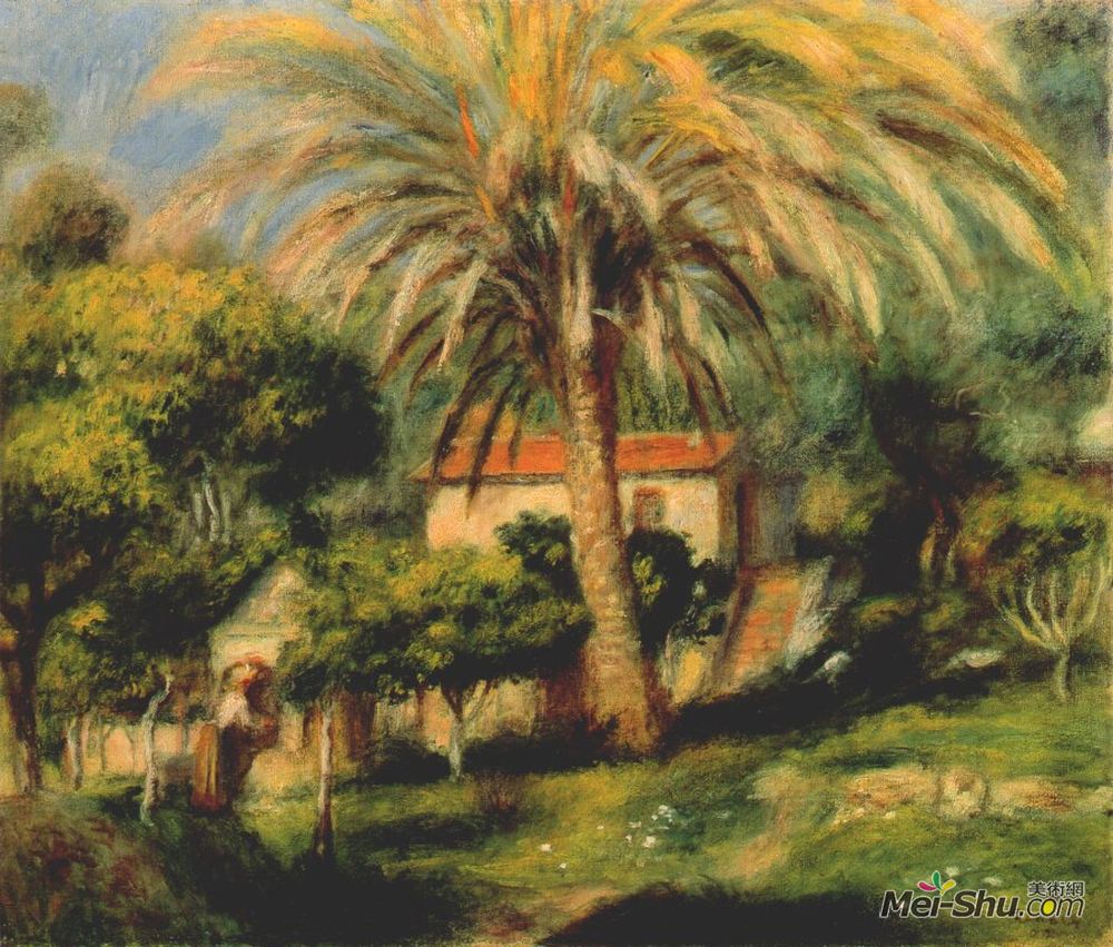 皮耶尔·奥古斯特·雷诺阿(Pierre-Auguste Renoir)高清作品《棕榈树》