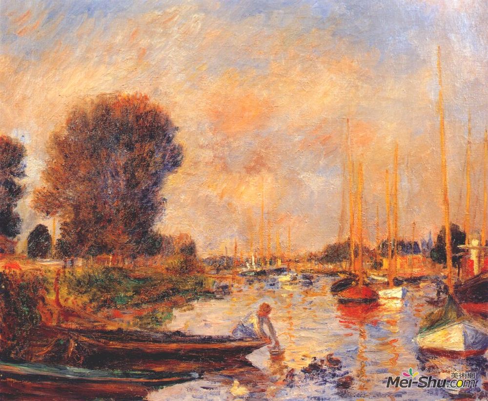 皮耶尔·奥古斯特·雷诺阿(Pierre-Auguste Renoir)高清作品《阿根廷的塞纳河》