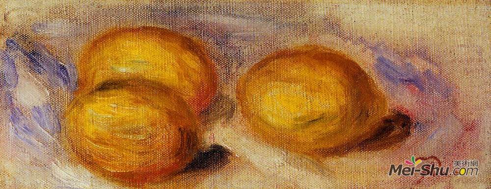 皮耶尔·奥古斯特·雷诺阿(Pierre-Auguste Renoir)高清作品《三柠檬》