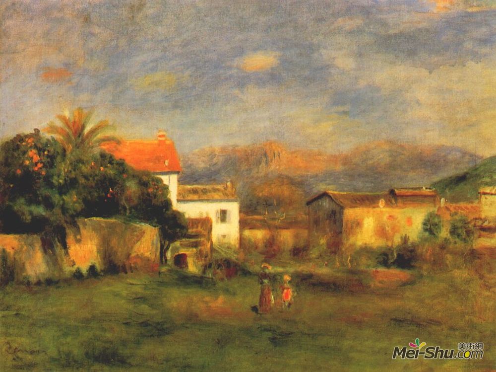 皮耶尔·奥古斯特·雷诺阿(Pierre-Auguste Renoir)高清作品《卡涅斯观》
