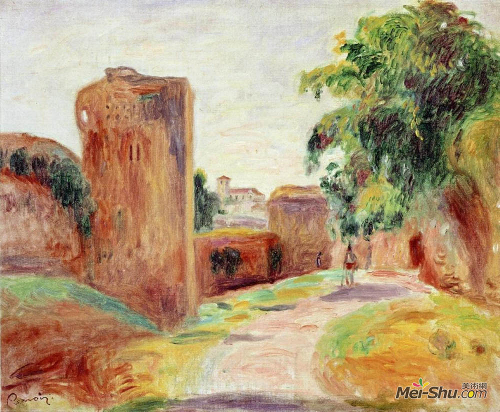 皮耶尔·奥古斯特·雷诺阿(Pierre-Auguste Renoir)高清作品《西班牙城墙》