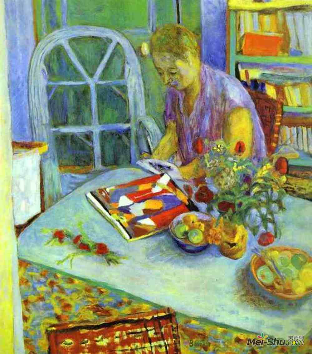 皮尔·波纳尔(Pierre Bonnard)高清作品《房间里的女人》