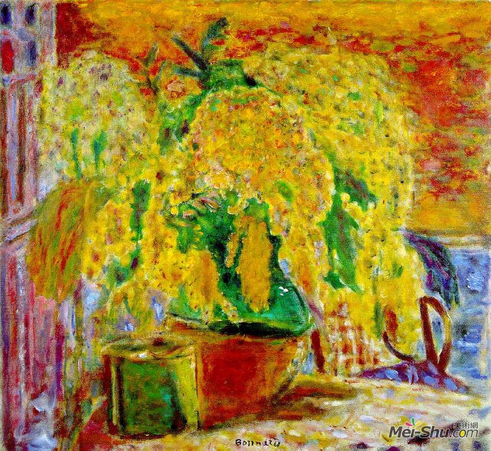 皮尔·波纳尔(Pierre Bonnard)高清作品《一串含羞草》