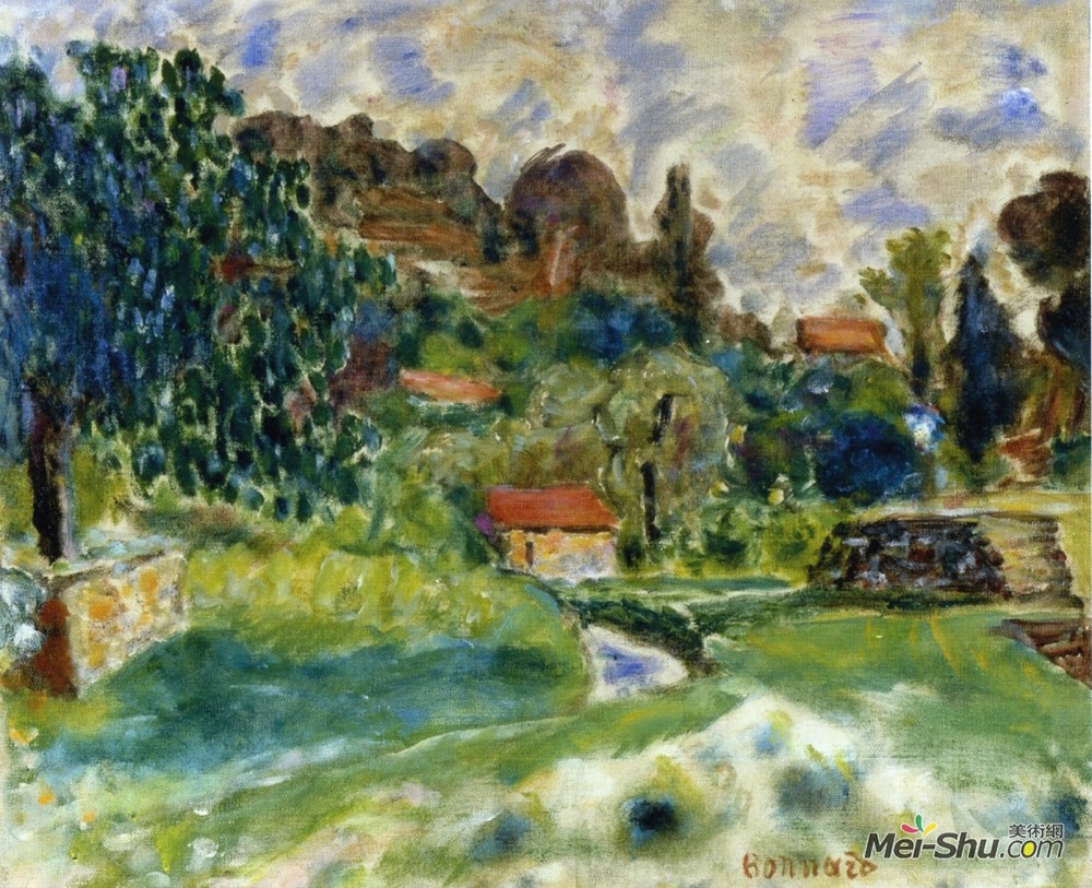 皮尔·波纳尔(Pierre Bonnard)高清作品《卡格尼斯景观》