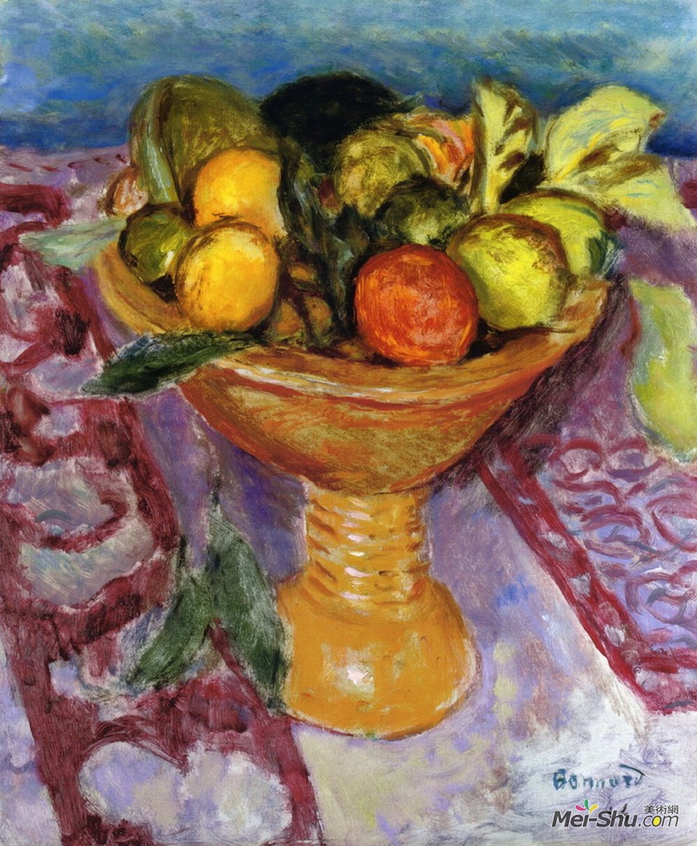 皮尔·波纳尔(Pierre Bonnard)高清作品《水果钵》