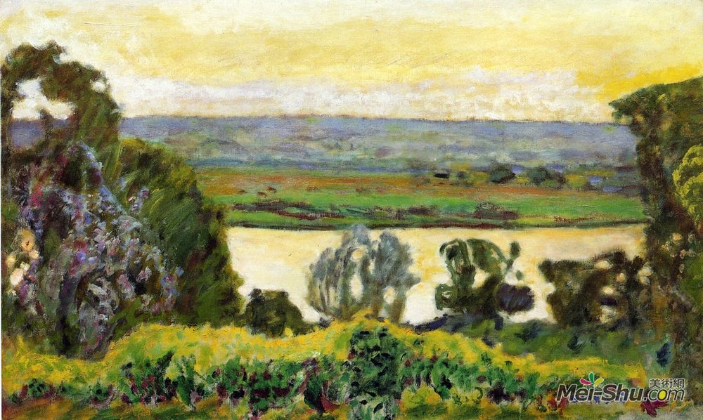 皮尔·波纳尔(Pierre Bonnard)高清作品《弗农的风景》