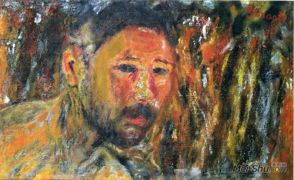皮尔·波纳尔(Pierre Bonnard)高清作品《留胡子的自画像》