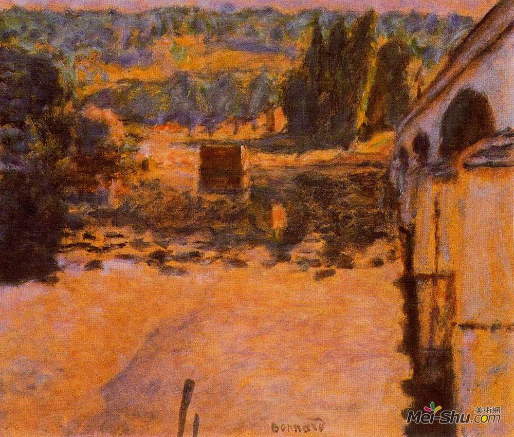 皮尔·波纳尔(Pierre Bonnard)高清作品《弗农桥》