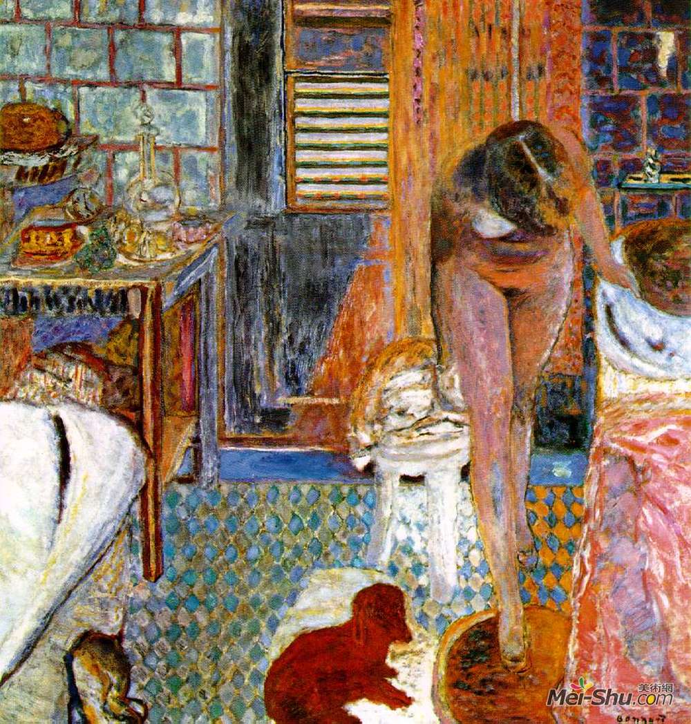 皮尔·波纳尔(Pierre Bonnard)高清作品《厕所》