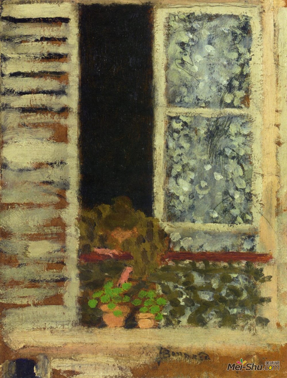 皮尔·波纳尔(Pierre Bonnard)高清作品《窗边的女人》