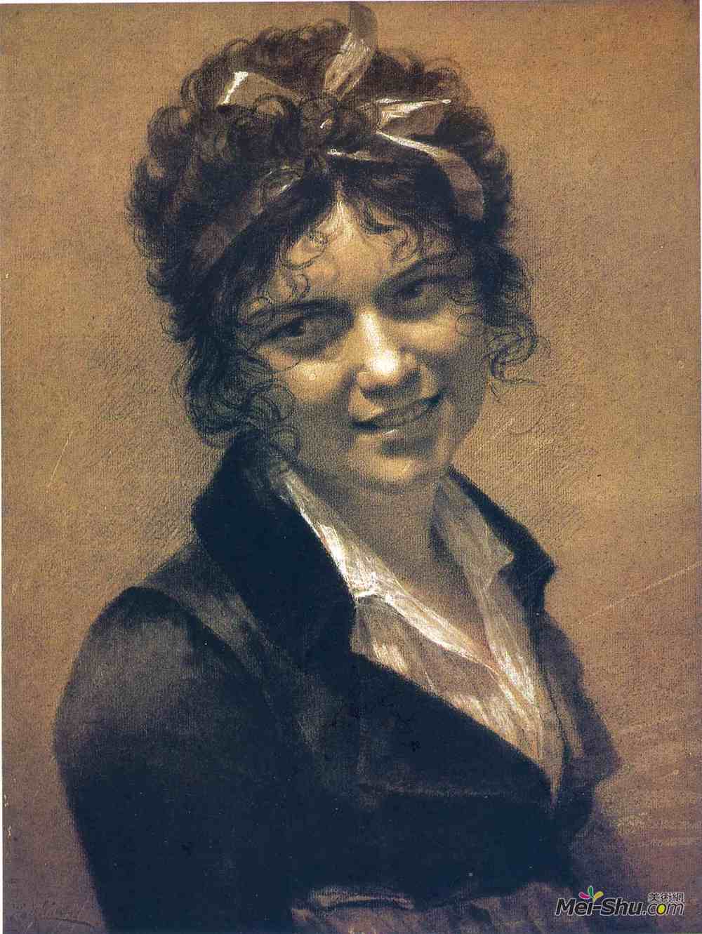 皮埃尔·保罗·普吕东(Pierre-Paul Prud'hon)高清作品《康斯坦斯迈耶的肖像》