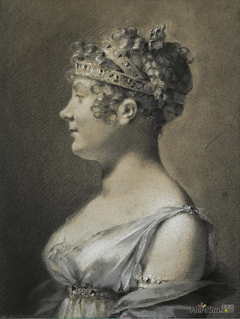 皮埃尔·保罗·普吕东(Pierre-Paul Prud'hon)高清作品《Portrait of Princess Catherine Talleyrand》