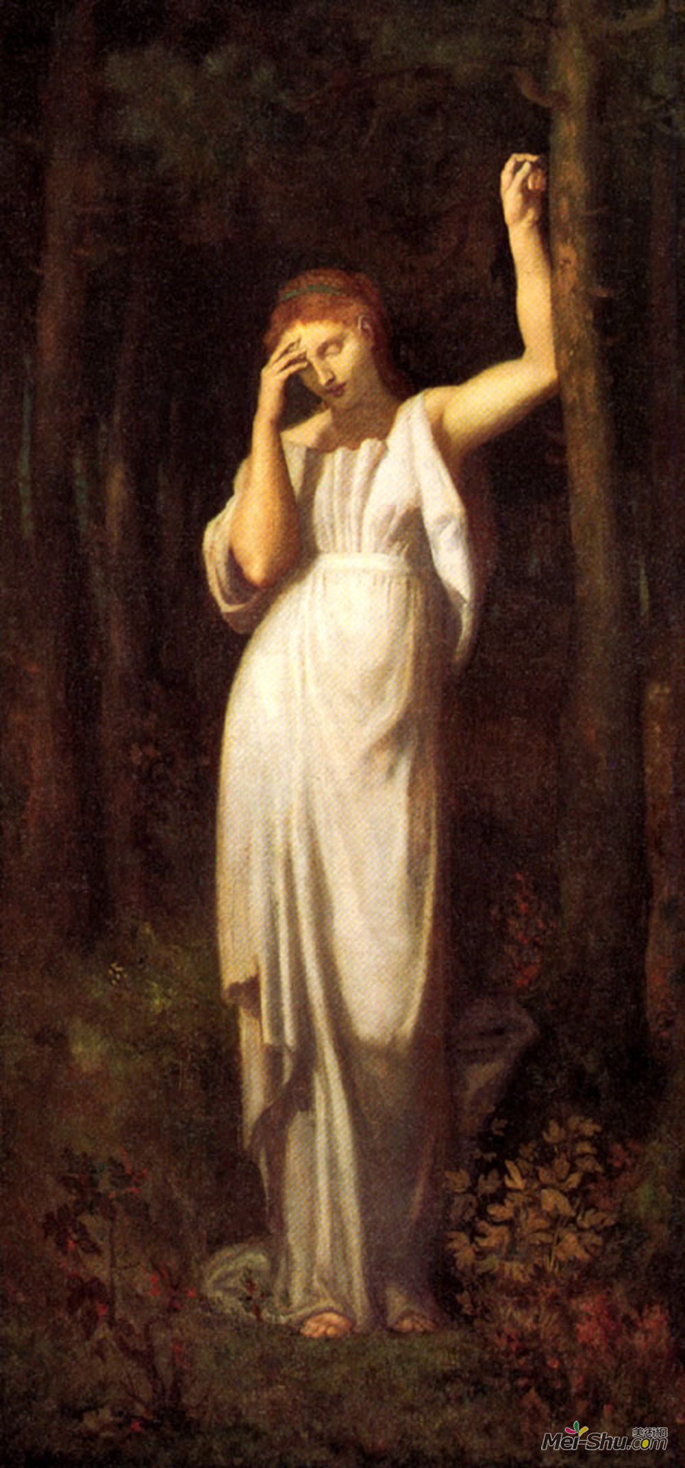 皮埃尔·皮维·德·夏凡纳(Pierre Puvis de Chavannes)高清作品《冥想》