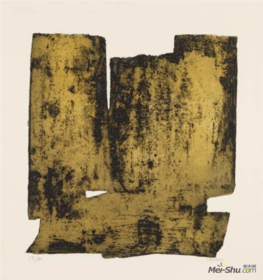 皮埃尔?苏拉热(Pierre Soulages)高清作品《第十二章》