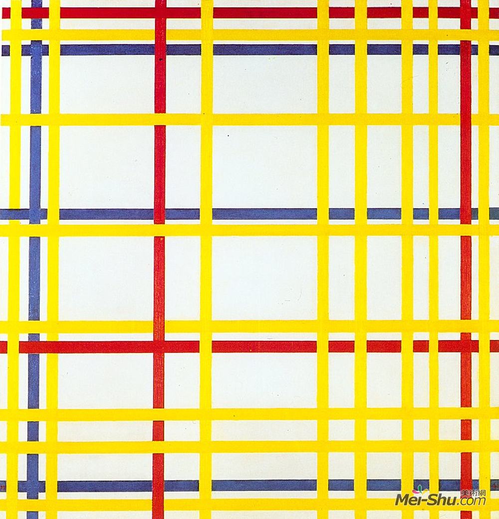 皮特·蒙德里安(Piet Mondrian)高清作品《纽约一号》