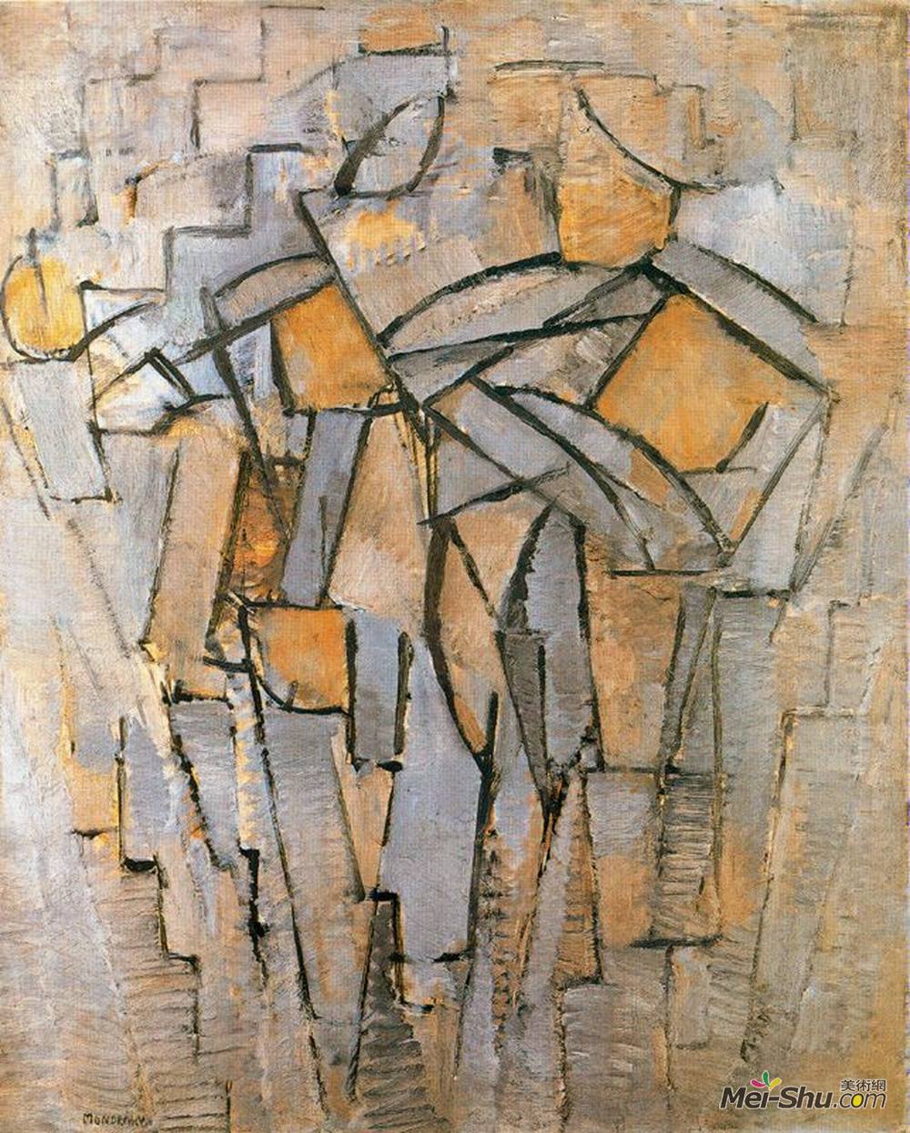 皮特·蒙德里安(Piet Mondrian)高清作品《未验明的》