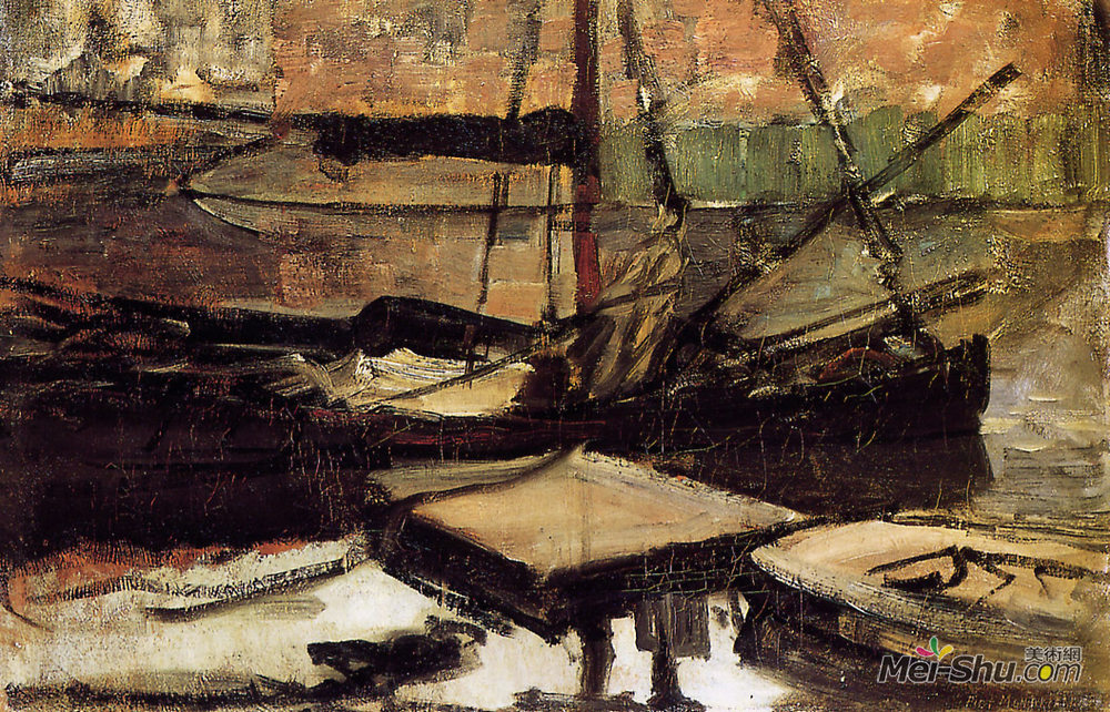 皮特·蒙德里安(Piet Mondrian)高清作品《系泊船舶》