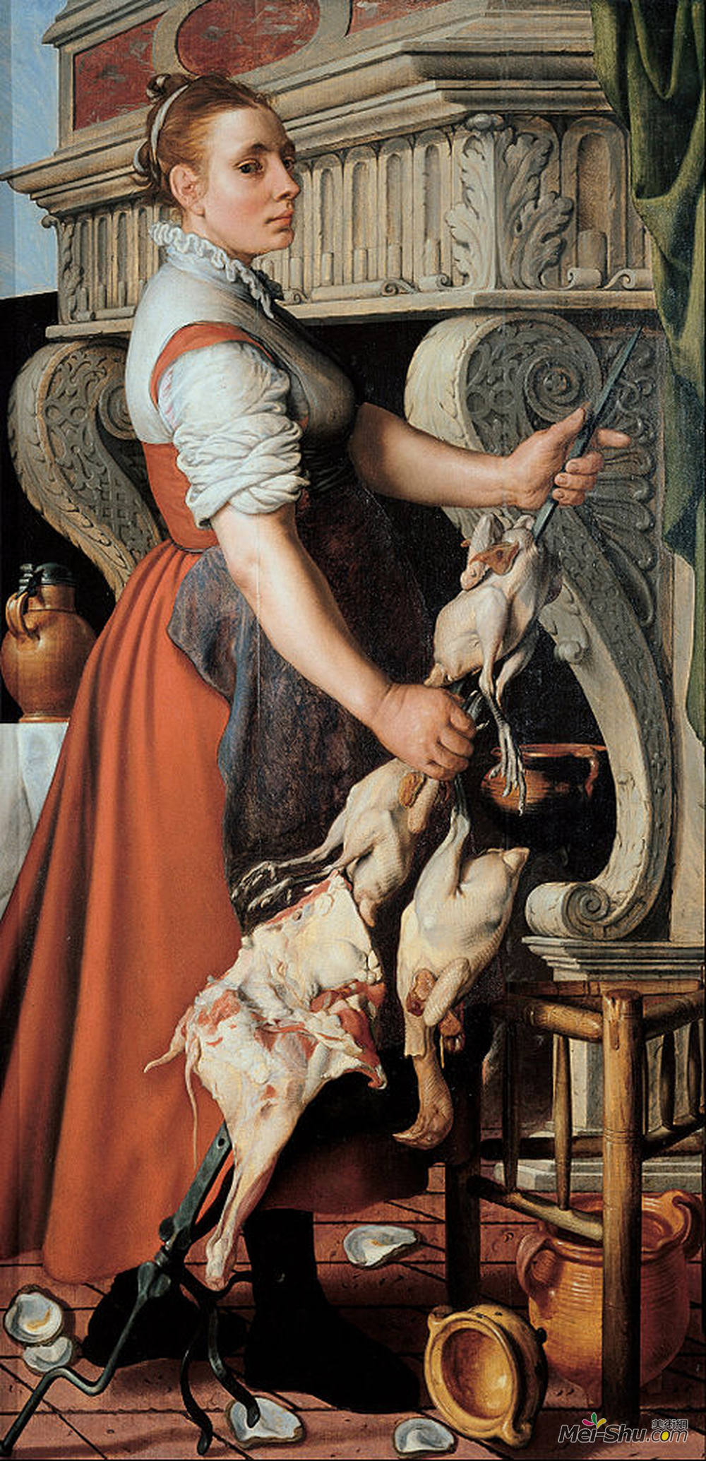 彼得·艾尔特森(Pieter Aertsen)高清作品《厨师》