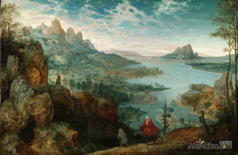 彼得·勃鲁盖尔(Pieter Bruegel the Elder)高清作品《风景飞向埃及》
