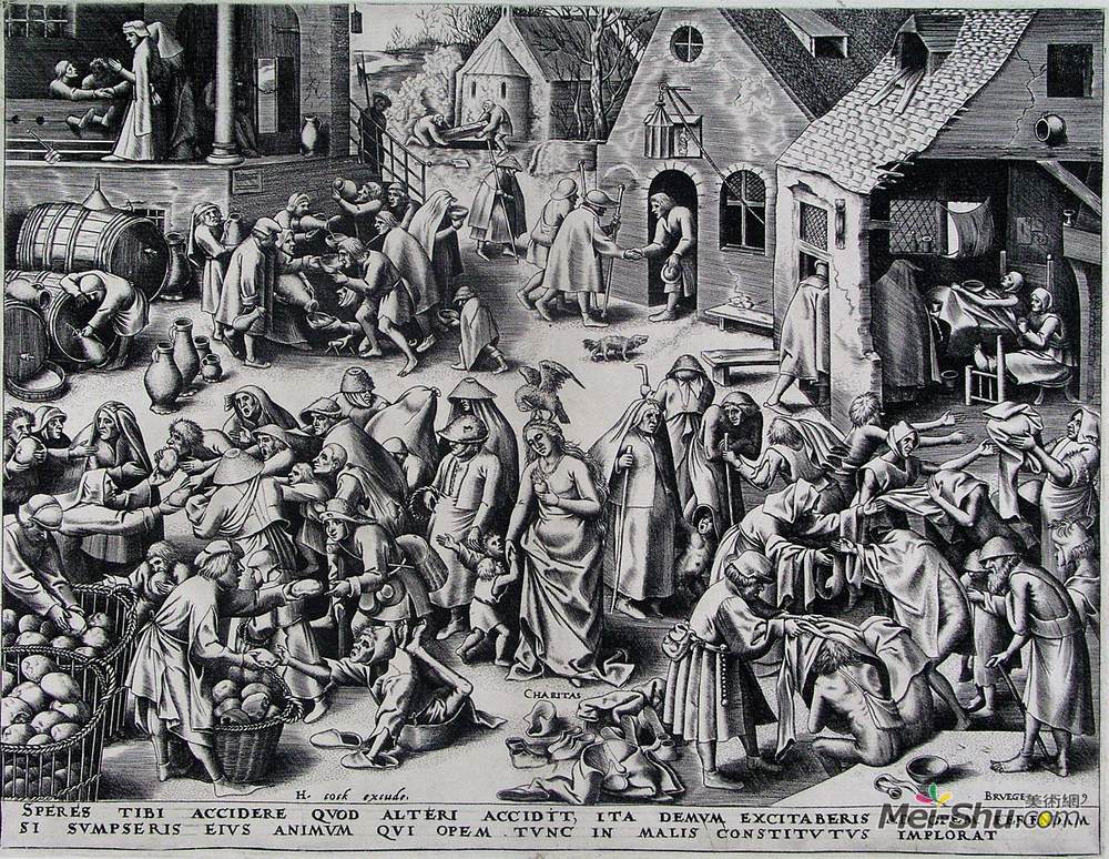 彼得·勃鲁盖尔(Pieter Bruegel the Elder)高清作品《慈善事业》