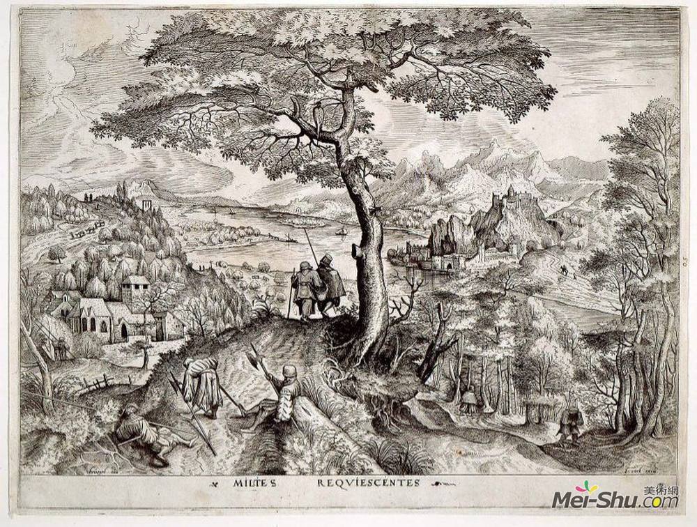彼得·勃鲁盖尔(Pieter Bruegel the Elder)高清作品《静止的士兵》