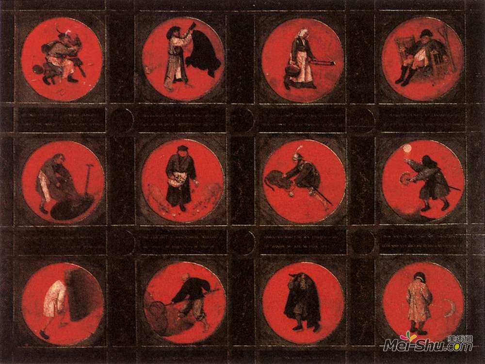 彼得·勃鲁盖尔(Pieter Bruegel the Elder)高清作品《十二谚》