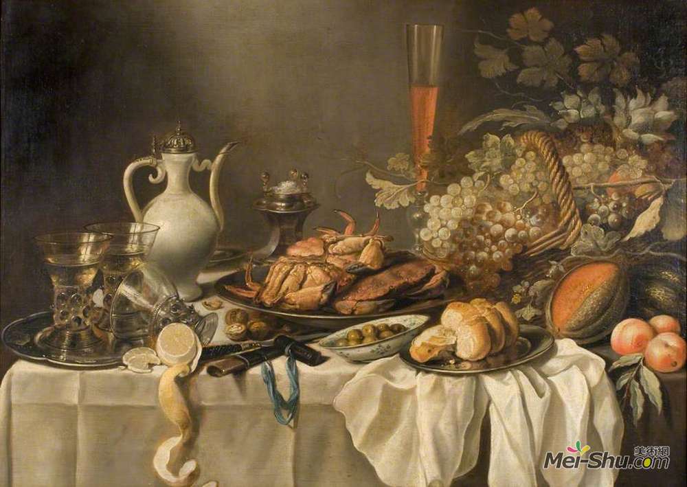 彼得·克莱兹(Pieter Claesz)高清作品《静物》