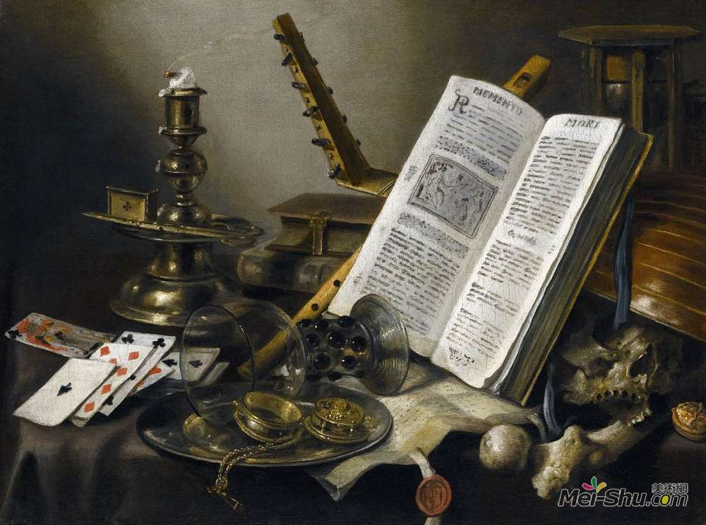 彼得·克莱兹(Pieter Claesz)高清作品《凡尼塔斯。静物》