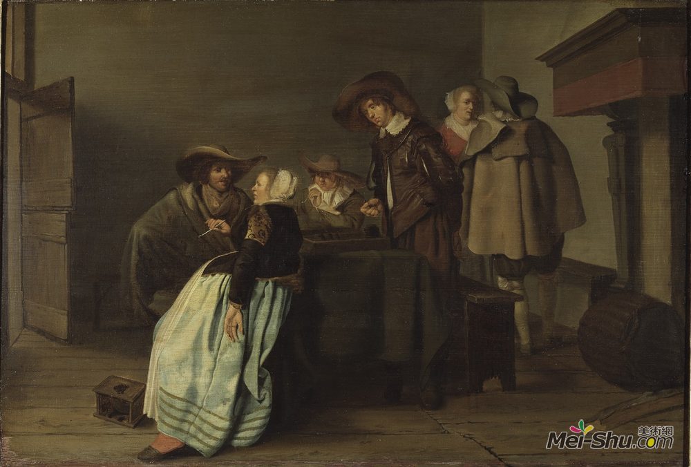 彼得·柯德(Pieter Codde)高清作品《谈话》