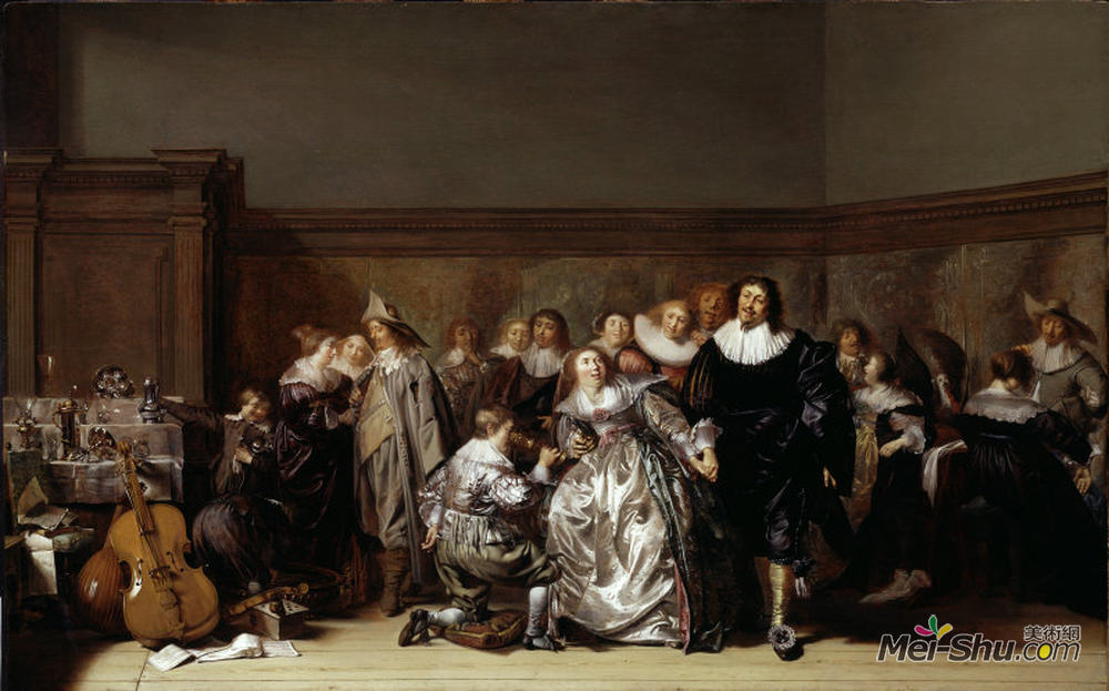 彼得·柯德(Pieter Codde)高清作品《优雅的公司》