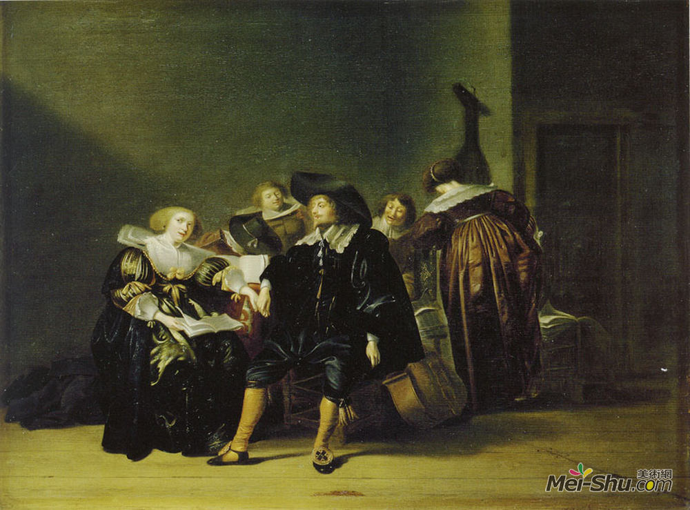 彼得·柯德(Pieter Codde)高清作品《快乐公司》
