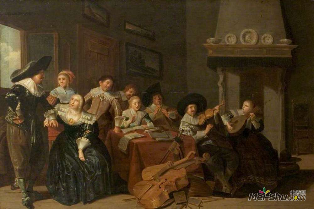 彼得·柯德(Pieter Codde)高清作品《音乐派对》