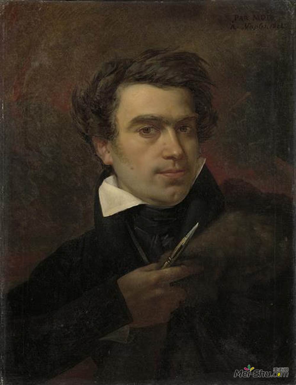 彼得凡汉赛尔(Pieter van Hanselaere)高清作品《自画像》