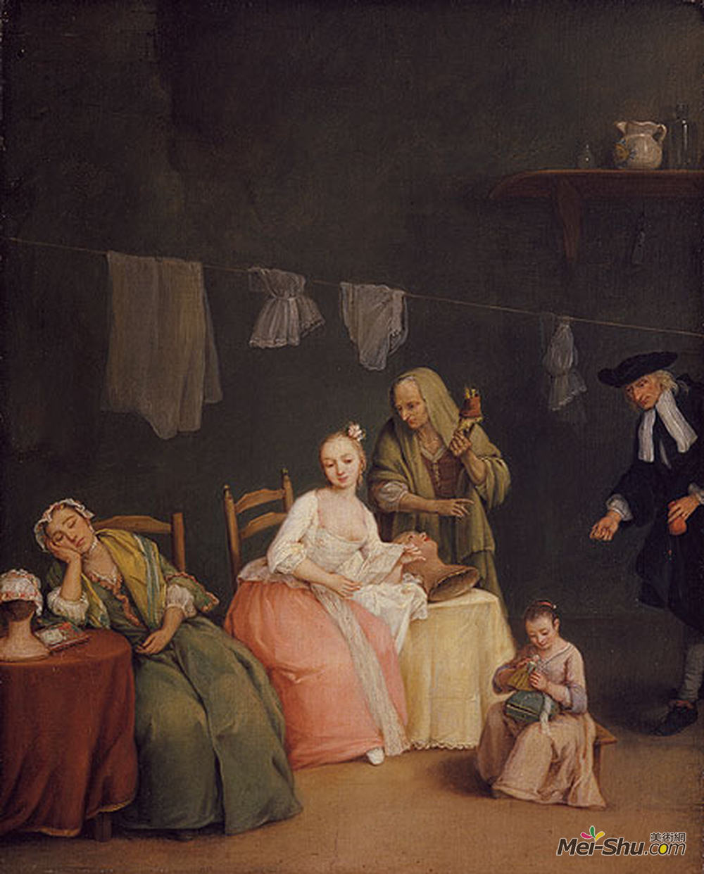 彼得罗·隆吉(Pietro Longhi)高清作品《信》