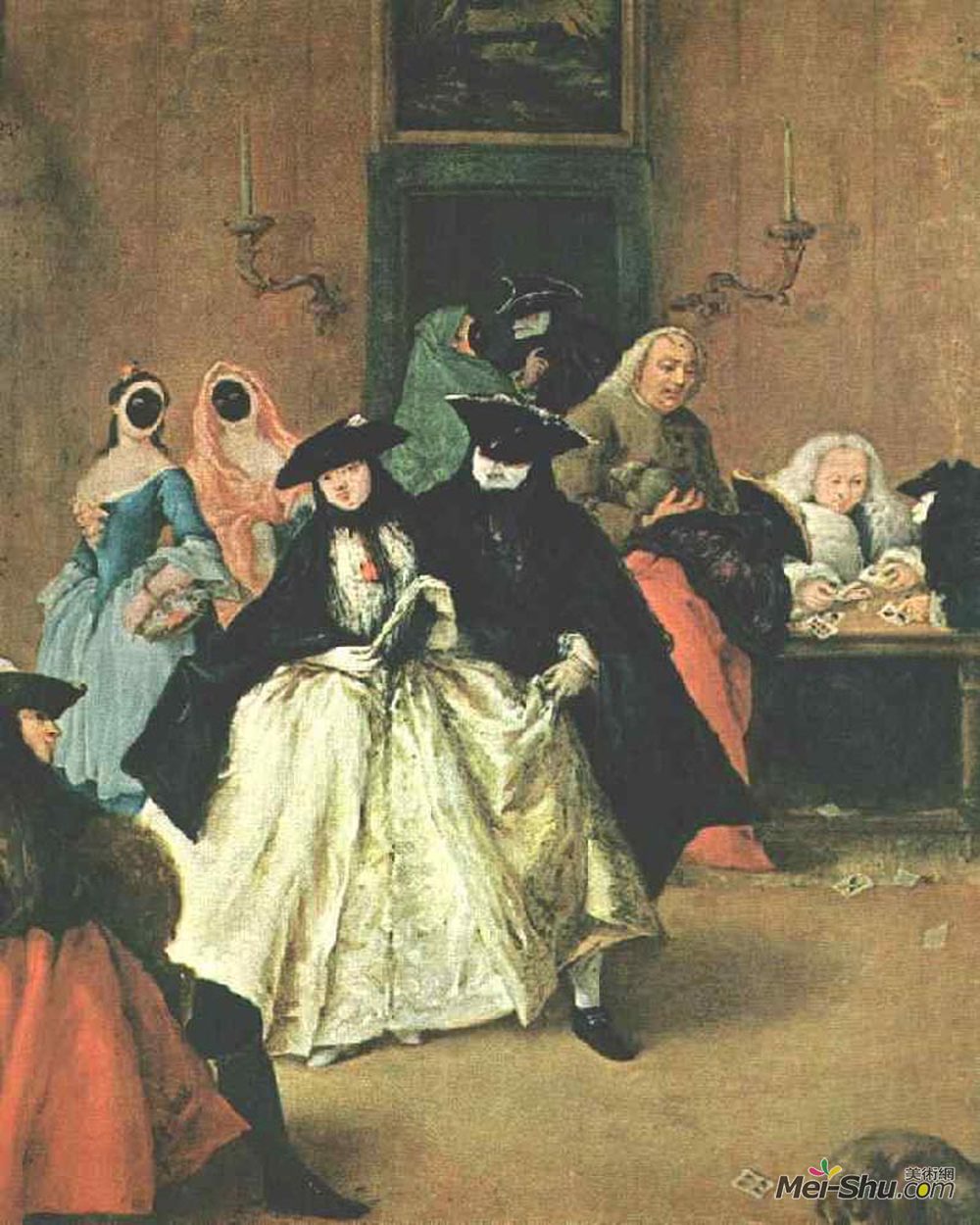 彼得罗·隆吉(Pietro Longhi)高清作品《客厅》