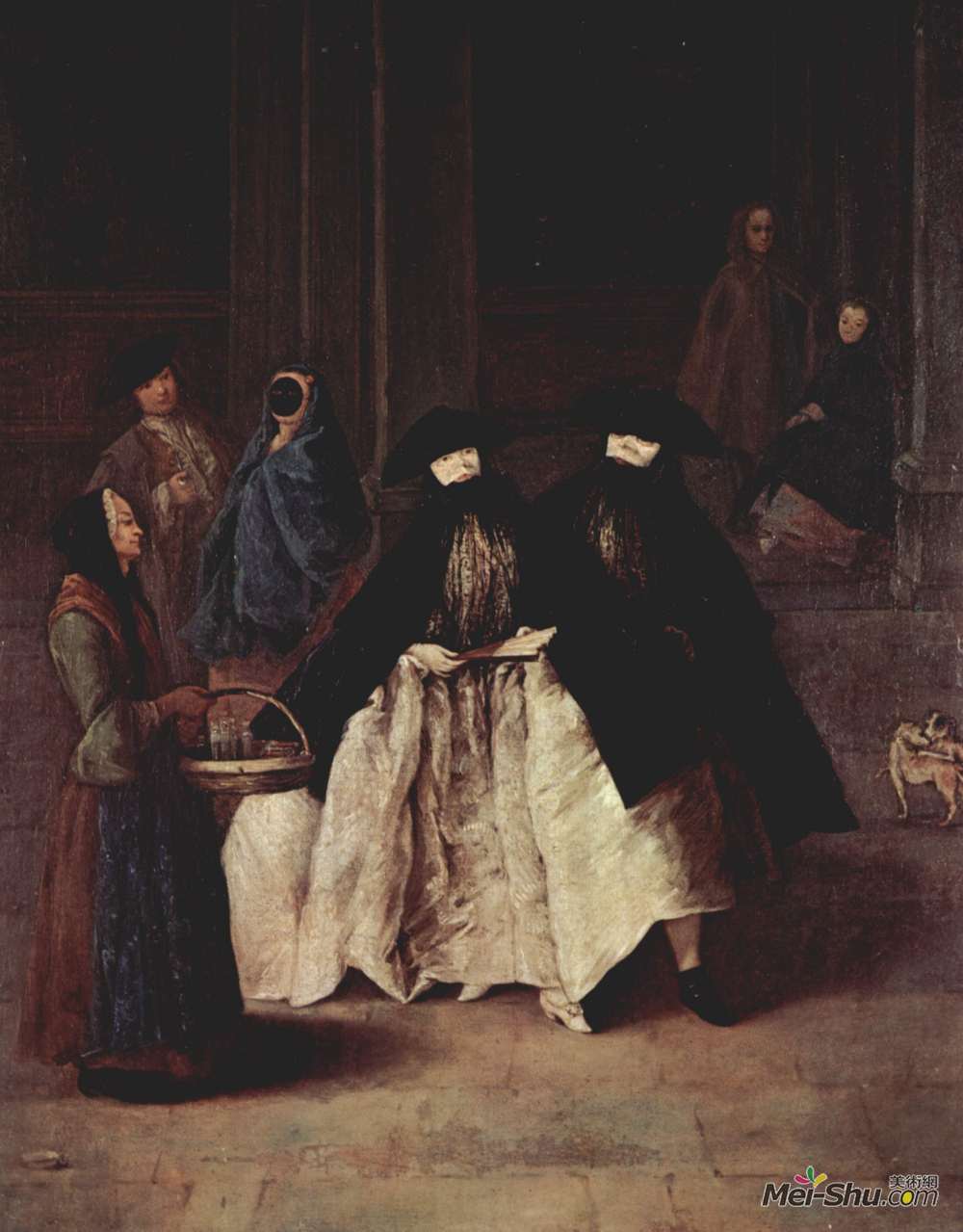 彼得罗·隆吉(Pietro Longhi)高清作品《香水销售商》