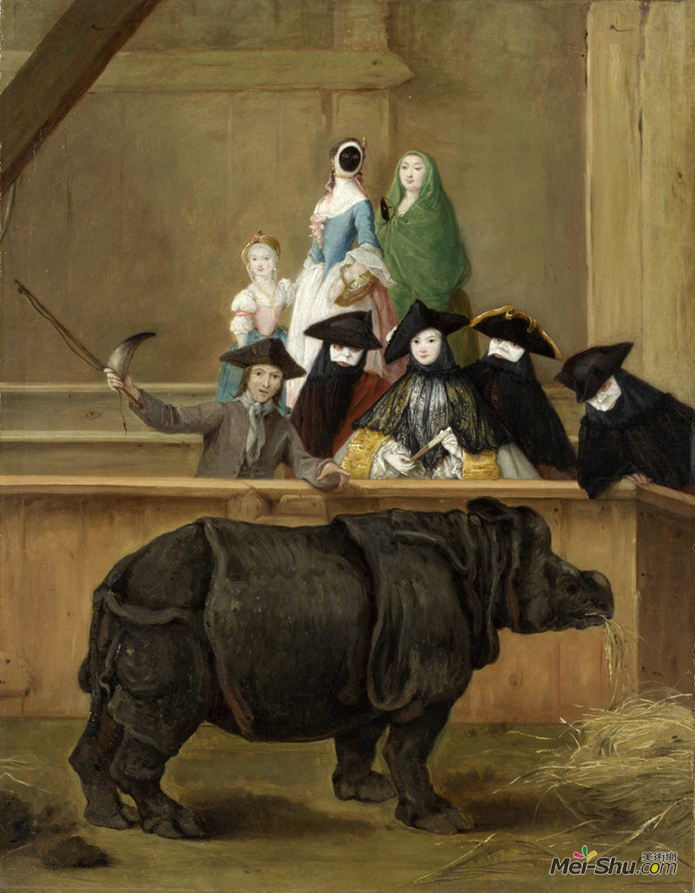 彼得罗·隆吉(Pietro Longhi)高清作品《犀牛克拉拉》