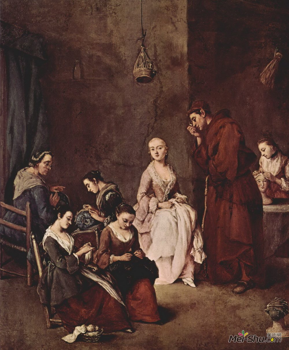 彼得罗·隆吉(Pietro Longhi)高清作品《诱惑合唱团》