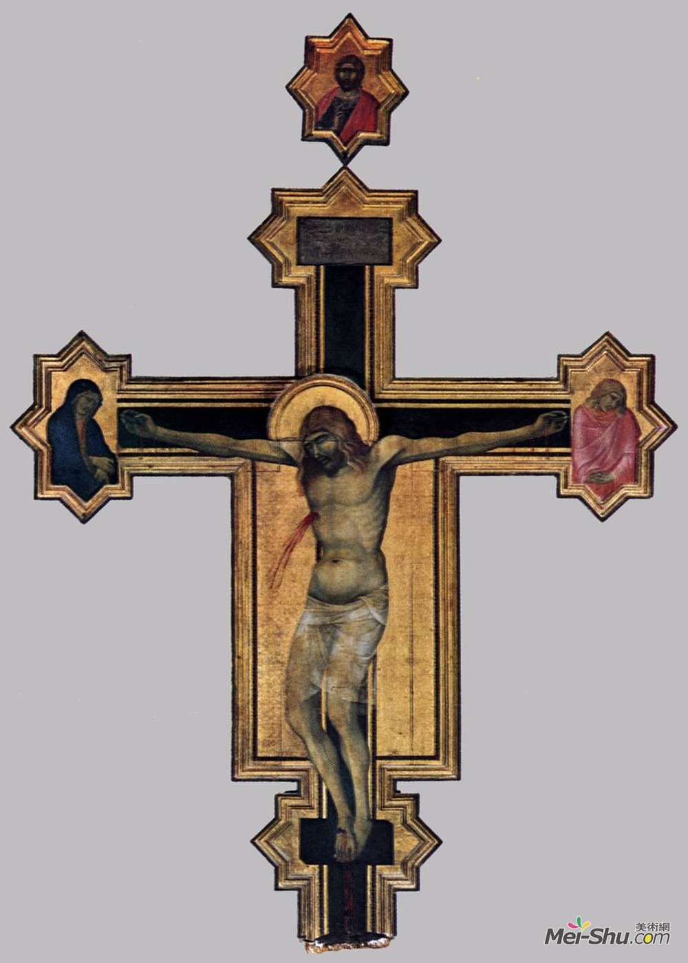 彼得罗·洛伦泽蒂(Pietro Lorenzetti)高清作品《十字架》