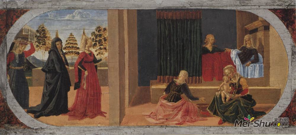 彼得罗·贝鲁吉诺(Pietro Perugino)高清作品《圣母的诞生》