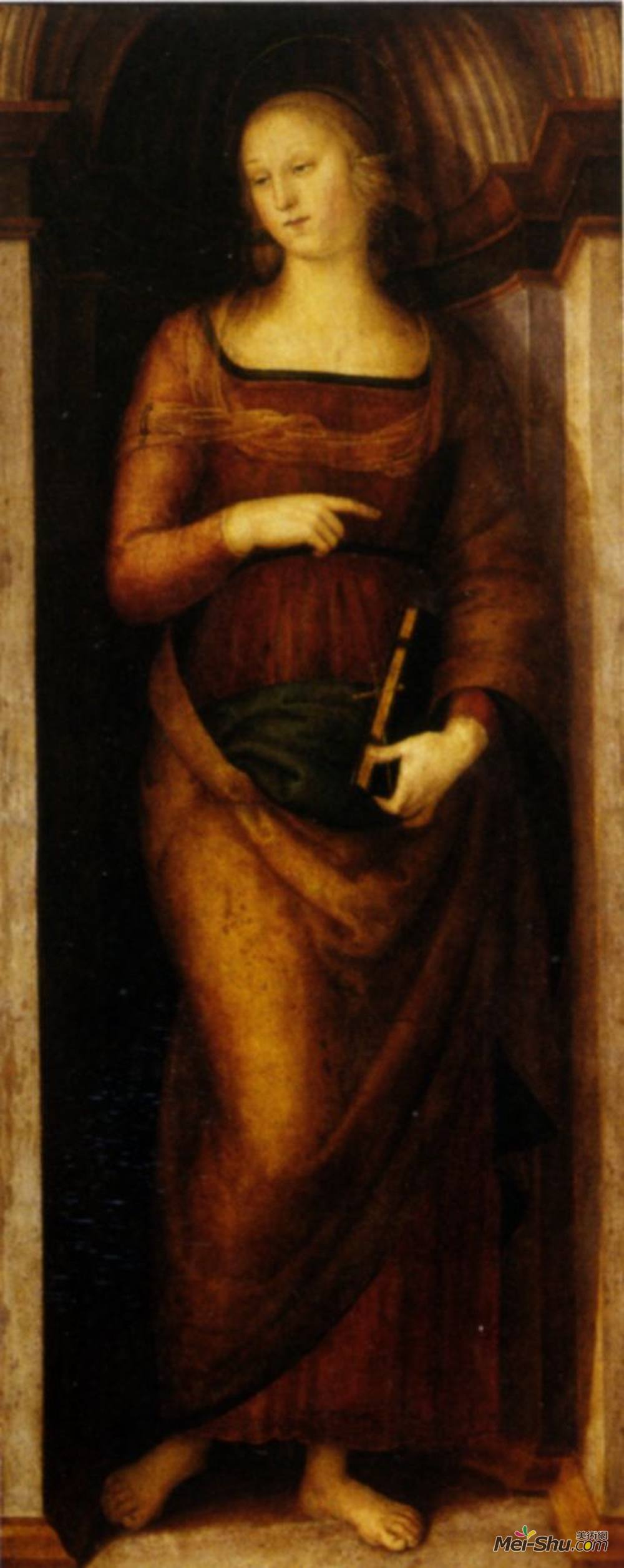 彼得罗·贝鲁吉诺(Pietro Perugino)高清作品《Polyptych Annunziata (St. Helena)》